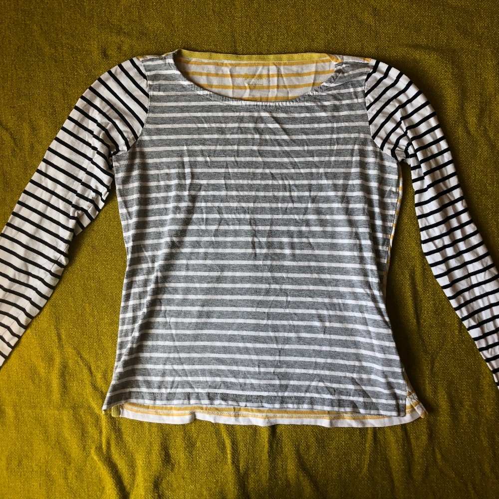 Boden colorblocked/striped shirt